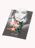 Marbelized Star Duo Clip - Colors: Green Emerald Night & Peach Travertino